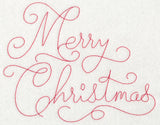 Merry Christmas (Redwork)