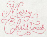 Merry Christmas (Redwork)