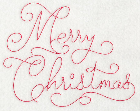 Merry Christmas (Redwork)
