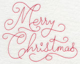 Merry Christmas (Redwork)