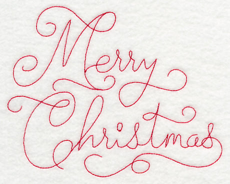 Merry Christmas (Redwork)