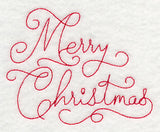 Merry Christmas (Redwork)