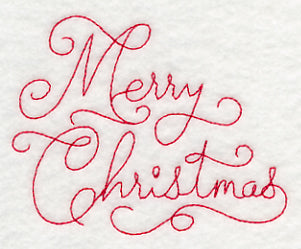 Merry Christmas (Redwork)
