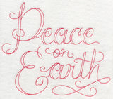 Peace on Earth (Redwork)