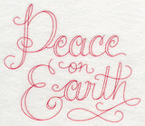 Peace on Earth (Redwork)