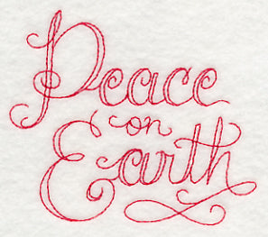 Peace on Earth (Redwork)