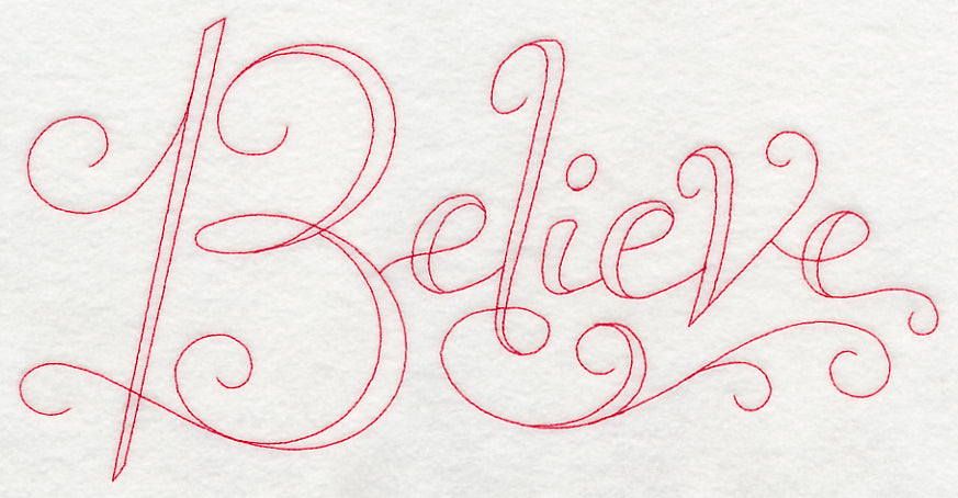 Believe (Redwork)