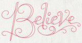 Believe (Redwork)