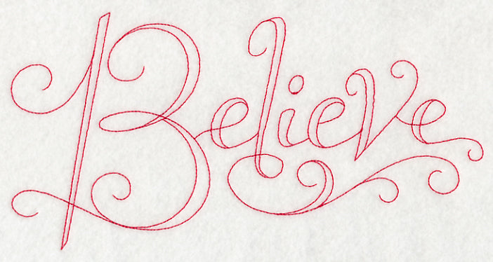 Believe (Redwork)