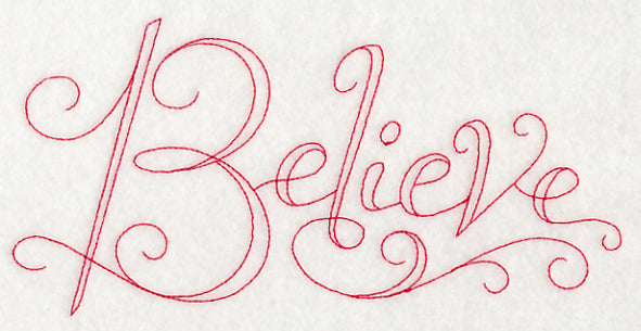 Believe (Redwork)