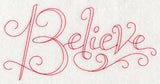 Believe (Redwork)