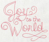 Joy to the World (Redwork)