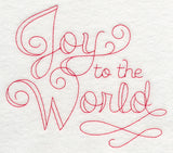 Joy to the World (Redwork)