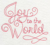 Joy to the World (Redwork)