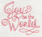 Joy to the World (Redwork)