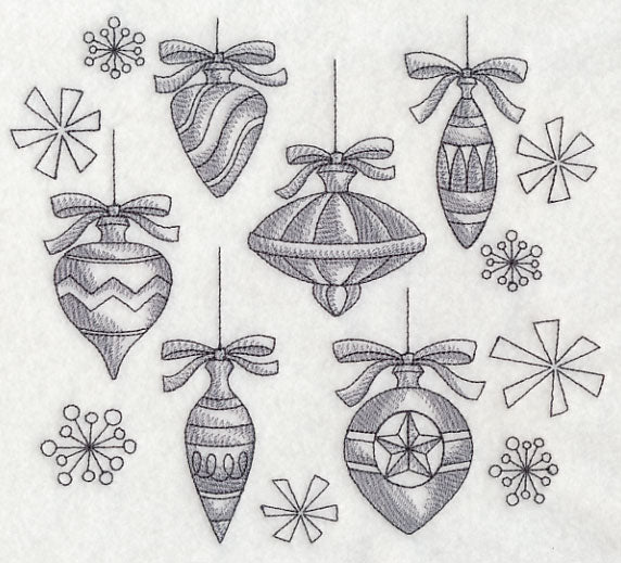 Classic Christmas Ornament Collage