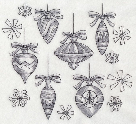 Classic Christmas Ornament Collage