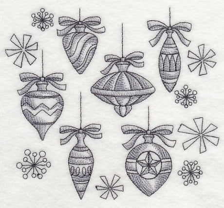 Classic Christmas Ornament Collage