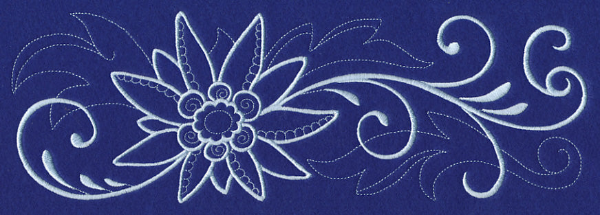 Snowy Edelweiss Border Filigree