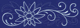 Snowy Edelweiss Border Filigree