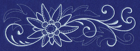 Snowy Edelweiss Border Filigree