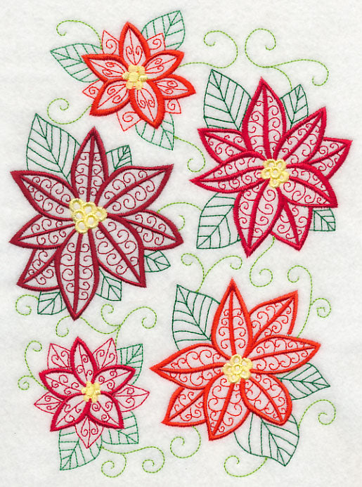 Pretty Poinsettia Collage