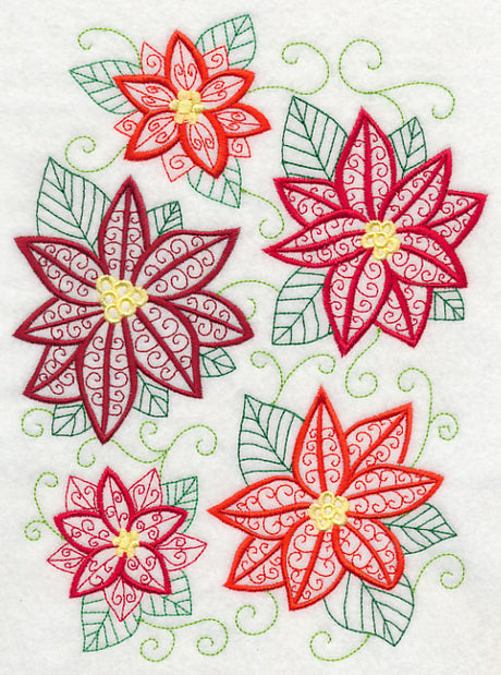 Pretty Poinsettia Collage