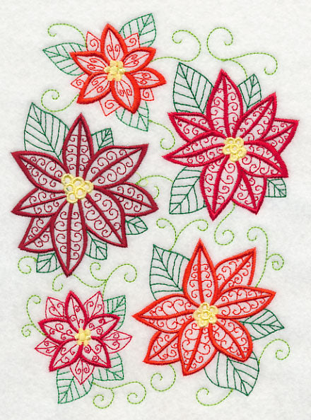 Pretty Poinsettia Collage