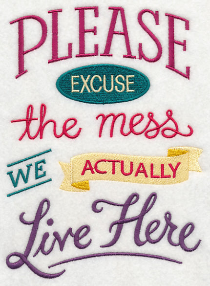 Excuse The Mess Live Here