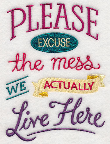 Excuse The Mess Live Here