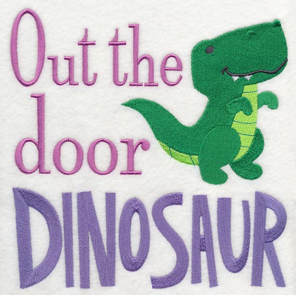 Out the Door Dinosaur