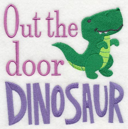 Out the Door Dinosaur