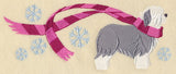 Wrapped Up In Winter Old English Sheepdog