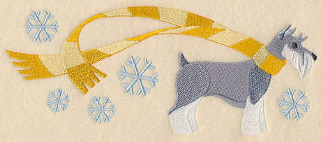 Wrapped Up In Winter Schnauzer