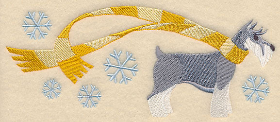 Wrapped Up In Winter Schnauzer