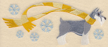 Wrapped Up In Winter Schnauzer