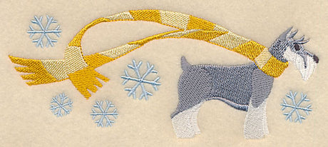 Wrapped Up In Winter Schnauzer