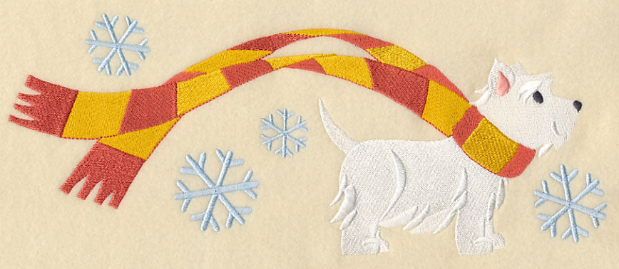 Wrapped Up In Winter West Highland Terrier