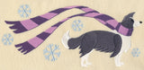 Wrapped Up In Winter Border Collie