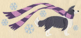Wrapped Up In Winter Border Collie