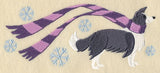 Wrapped Up In Winter Border Collie