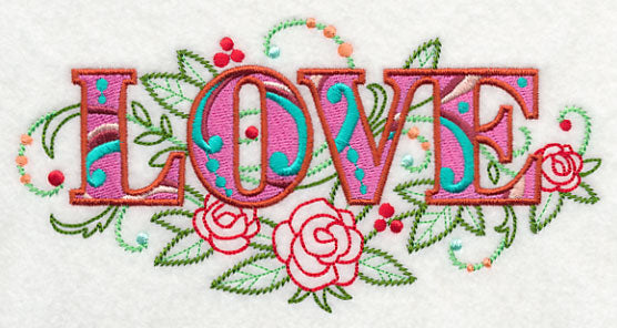 Love with Vintage Flower Fade