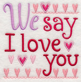 We Say I Love You