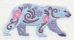 Flower Power Polar Bear