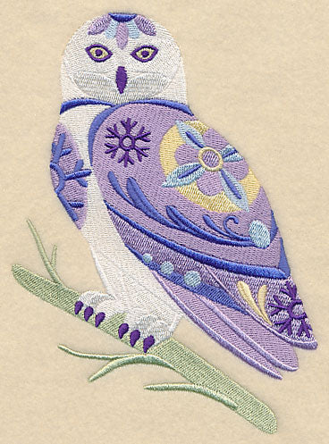 Flower Power Snowy Owl
