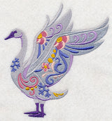 Flower Power Trumpeter Swan