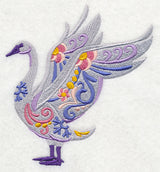 Flower Power Trumpeter Swan