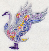 Flower Power Trumpeter Swan