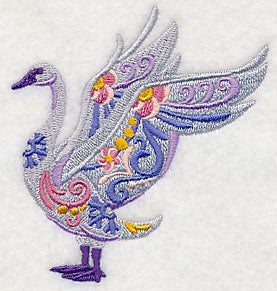 Flower Power Trumpeter Swan