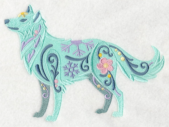 Flower Power Arctic Wolf